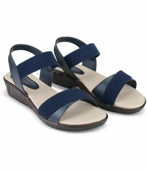 Kapichino Blue Heel Sandals for Women