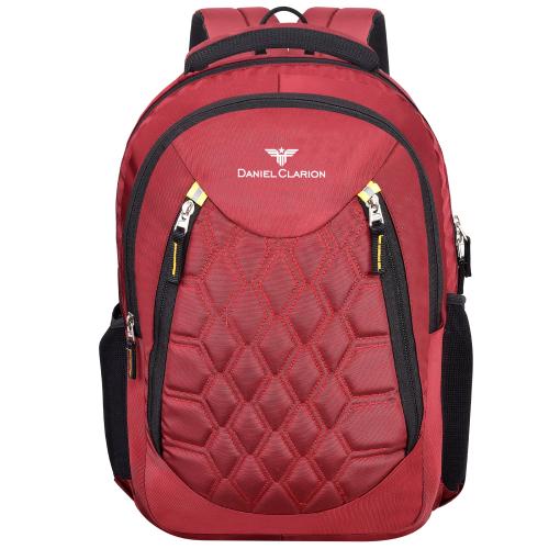 DANIEL CLARION DC-112-Maroon Unisex Bag With Rain Cover 30 L Laptop Backpack
