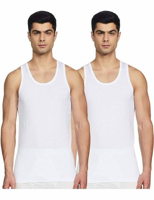 Van Heusen Men's Antibacterial Cotton Vest (Pack of 2)10071-02m