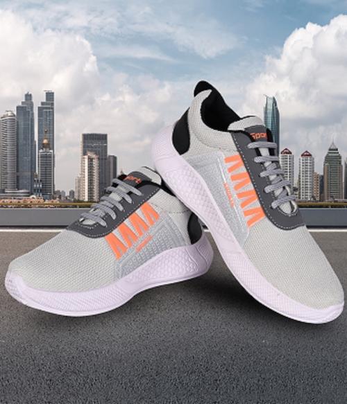 Tway Comfortable Kids Sports Shoes For Boys Grey Running Walking Dancing and Hikking