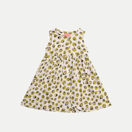 Rad Prix Teen Girls Green All Over Printed Dress