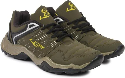 Lancer Men Running Shoes (Olive and Yellow)