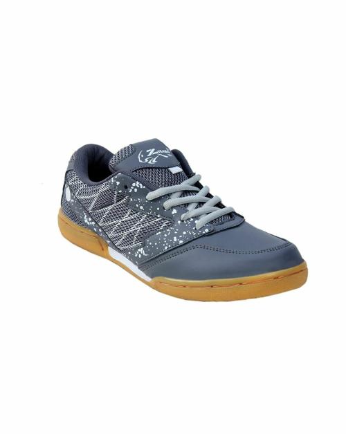 Zigaro Grey Badminton Cupsole Shoes For Men