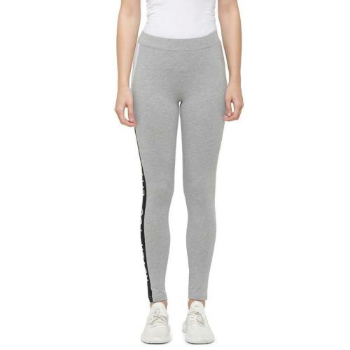 De Moza Women Grey Solid Cotton Leggings L JioMart