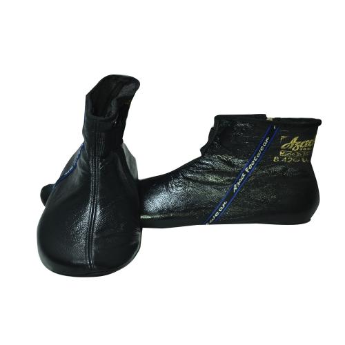 Azad Leather Socks for Men and Women Ankle/regular GWL Black Socks Closure Type : Zipper | Inner material : woolen furr | Size : 10