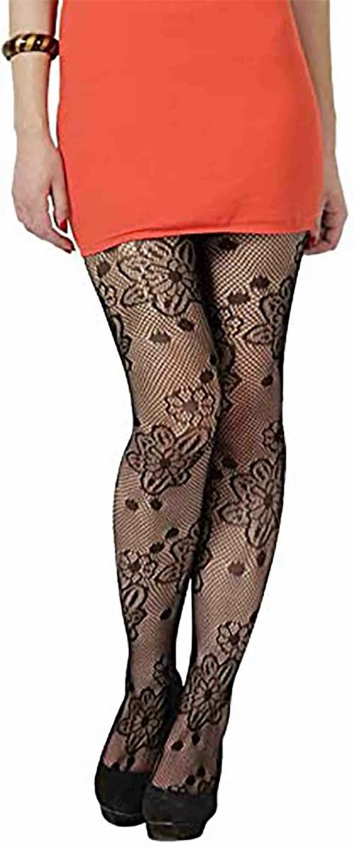 ogimi - ohh Give me Women's Design Fishnet Tights Stockings Pantyhose, Free Size (D - 2), Black (stock84522)