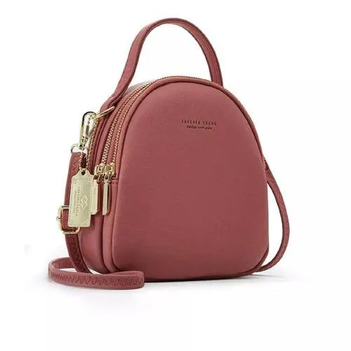 VISMIINTREND Luxury Fashion Everyday Mini Leather Women Backpack | Trendy | Bagpack (Blush Pink)