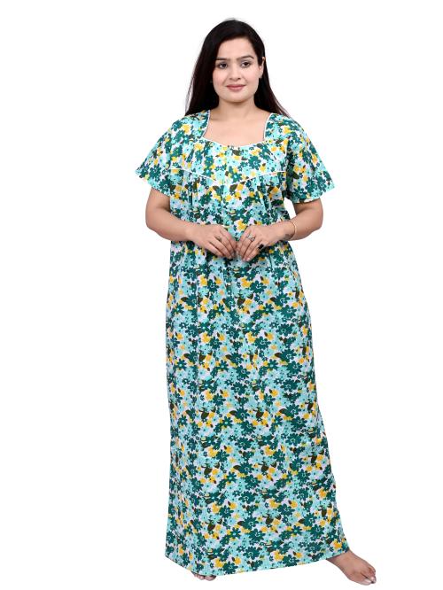 Buy NACNO Women's Pure Cotton Sleepwear Nighty/Maxi/Nightgown cotton