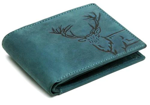 Wildhorn Men Blue Wallet (Wh-Embossed)