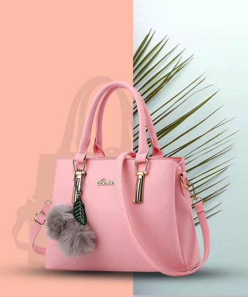 Plama Pink Pu For Women Hand-Held Bag