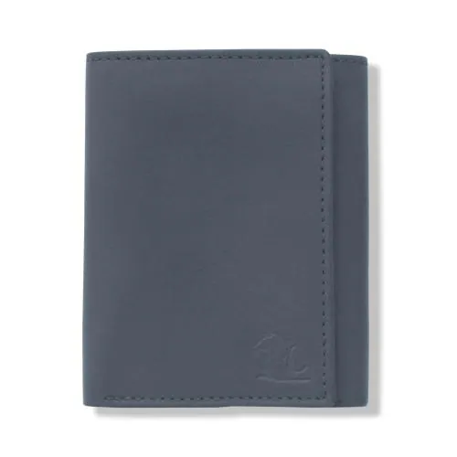 Kara Men's Trifold Wallet Genuine Leather Tri Fold Wallets for Men with Six Card Holder Slot