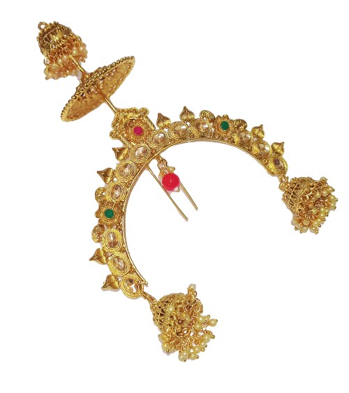 Buy Adhira's Stylish Traditional Golden Hair Juda pin Khupa pin Bun