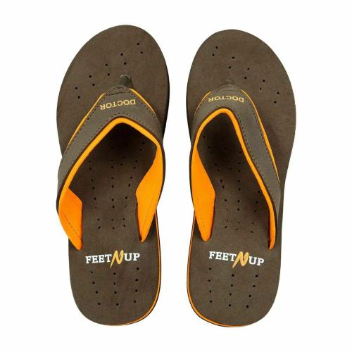 FEETNUP orthopedic slippers for men | sleepers for men daily use | orthopaedic slipper mens | flip flop daily use | chappal | Slippers for Boys and Gents Home Slides for Daily Use 1200M (Pack of 1)