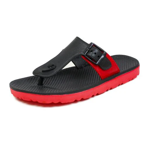 Foot Trends Tiger-Red EVA/PVC Slippers for Men