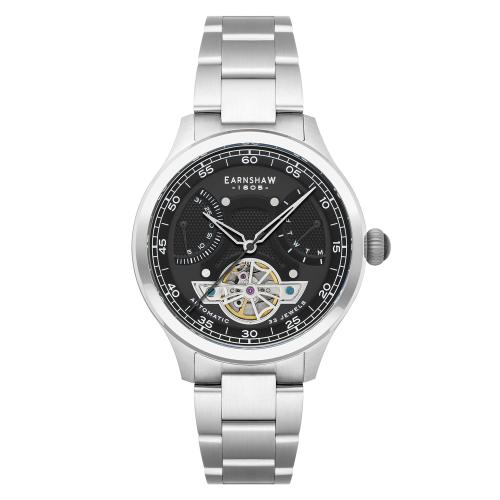EARNSHAW Baron 33 Jewels Automatic Open Heart Multifunction Watch For Men -ES-8191-11