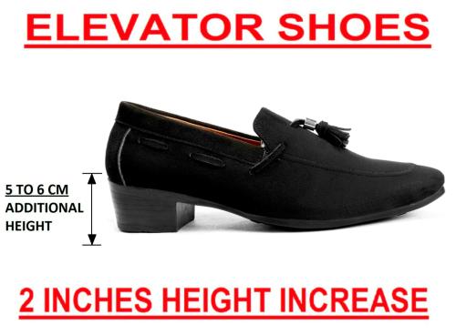 Bxxy Men's Height Increasing Elevator Casual Moccasins Shoes