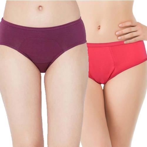 Lounge Dreams Women Periods Purple, Red Panty
