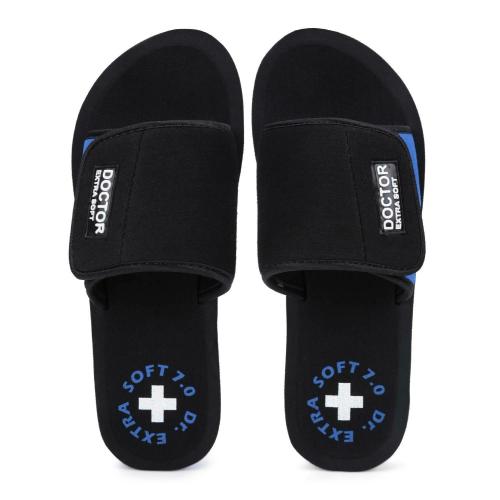 DOCTOR EXTRA SOFT Women's Blue Slides Orthopaedic and Diabetic Adjustable Strap Comfort Dr Sliders Flipflops and House Slipper's Girls Slides OR-D-52