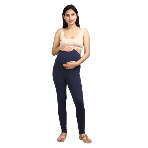 Silly Boom presents dark blue Maternity Leggings for Women - Pregnancy Pants for women