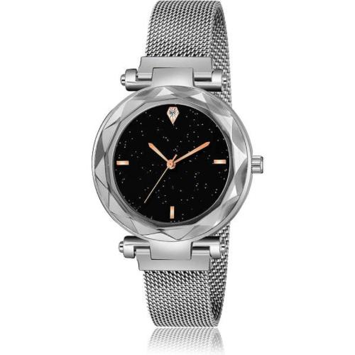 XEMIT Watch black Dial Silver Strap Watch for Girls JioMart