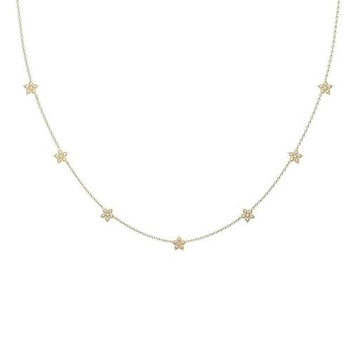 SHILPMART 925 Sterling Silver 18k Gold Plated Anushka Sharma Star Constellation Necklace