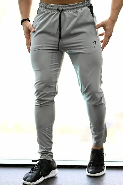 Fuaark Essential Sports and Gym Jogger track pants lower for Men Light Grey