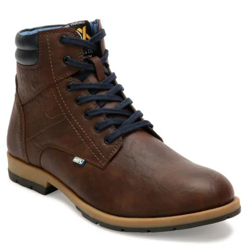 ID Men's Brown Lace-Up Classic Boots