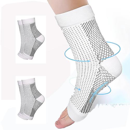 USOXO Orthopedic Neuro Socks for men and women| Outdoor Sport Ankle Compression Socks for Plantar Fasciitis, Arch Support, Foot & Ankle Swelling, Achilles Tendon, Heel Pain, Injury Recovery, Diabetic Non Toxic Pack of 2