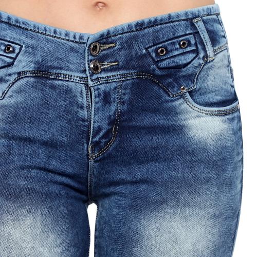 Xyla Slim Fit Stretchable Denim Women Jeans 28 Size Colour Green