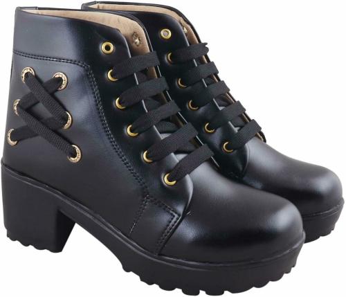Himquen Black Boots for women