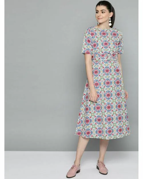 HARPA Women Multicolor Printed Dress