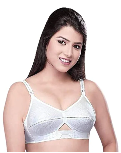 Groversons Paris Beauty Women's Cotton Non Padded Non-Wired Push-Up Bra