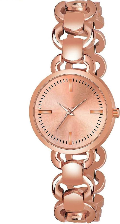 Rozti Analog Rose Gold Dial Rose Gold Strap Watch for Girls