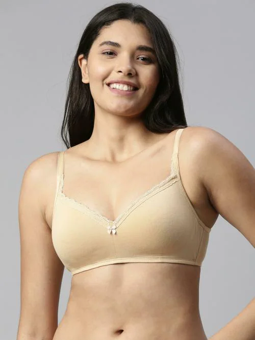 Buy Enamor A017 Smoothening Balconette Cotton T-shirt Bra for Women- High  Coverage, Padded and Wirefree Online at Best Prices in India - JioMart.