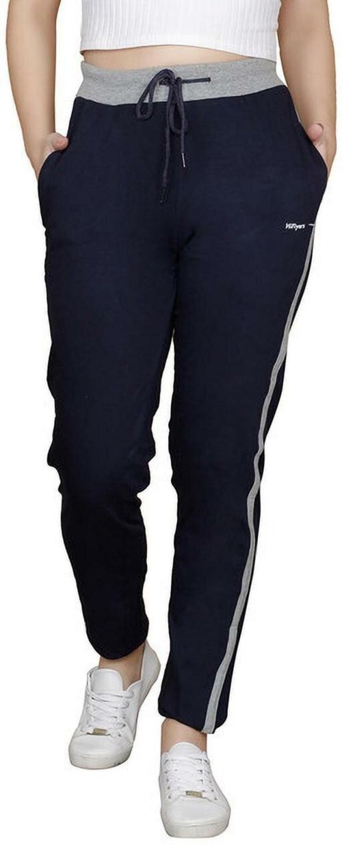 Buy HiFlyers Women Solid Dark Blue Track Pants Online at Best Prices in