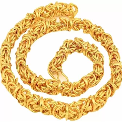 Buy LVA CREATIONS gold plated men women exclsive chain in gold looking