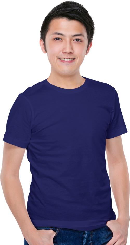 Omneto Men Navy Solid Pure Cotton Round Neck T-Shirt - XL (M01OmnetoNavyBluePlain_190522_XL)