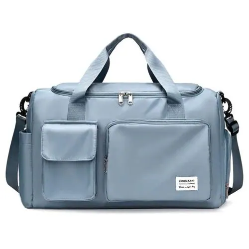 WANQLYN Blue Nylon Travel Luggage Bag (145)