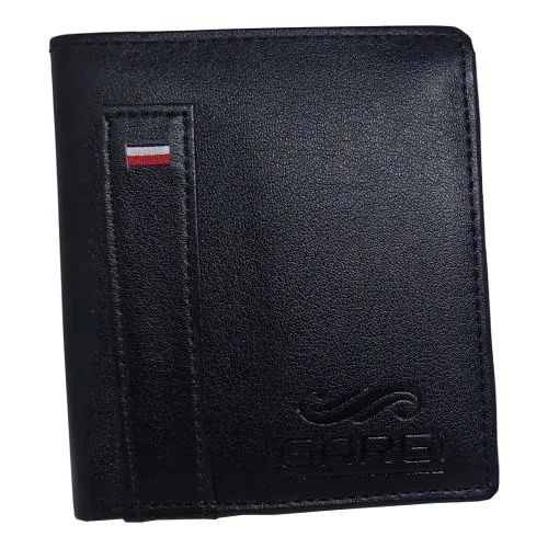Gargi Men Casual, Formal Black Artificial Leather Wallet (3 Card Slots)