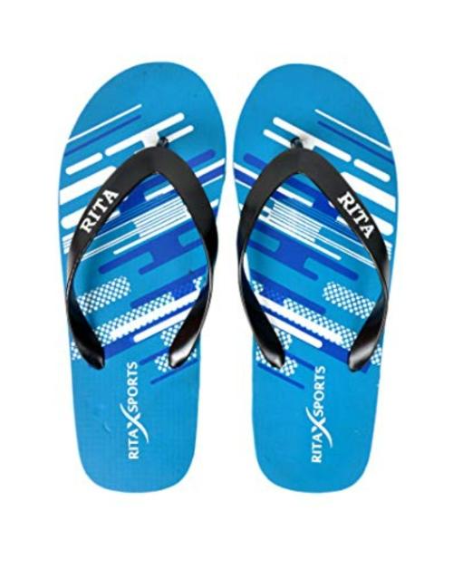 RITA Men Blue X Sports Fast Track Flip Flop - (UK 9)