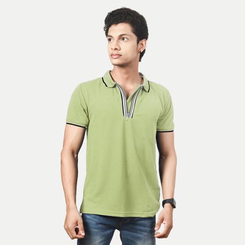 Rad Prix Men Pista Cotton Contrast Tipping Slim Fit Polo T-shirt for Men_XL Size_Single Pack