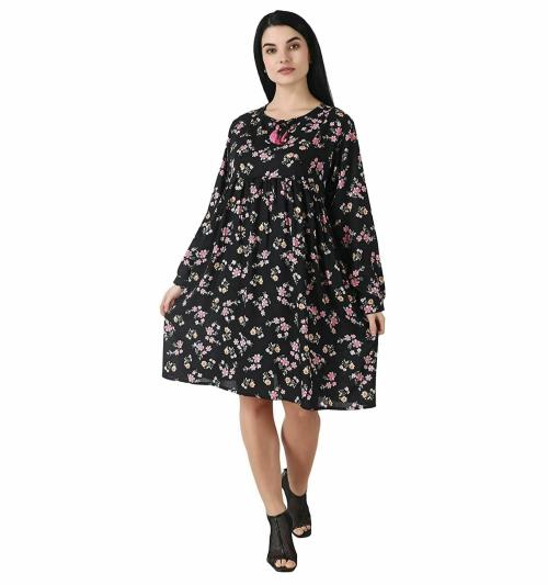 Fashionzoo Women Rayon Midi Frock
