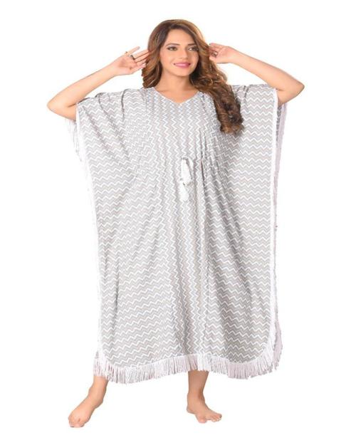 MOMTOUCH Women's Cotton Floral Maxi Kaftan Maternity Gown