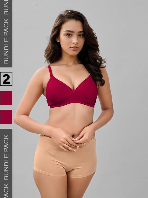 Lux Venus Pack of 2 3/4th Coverage Padded Bra with Adjustable Bra(FCA)