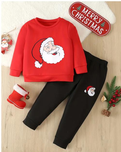 Gudpig Boys Printed Fullsleeve Tshirt And Pant Set (Pack of 1)