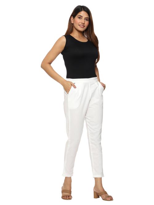Wild Cat Women ethnic pants - Bond White (X-Large)