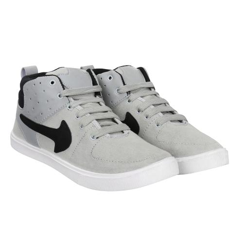 Earton Casual Shoes For Men walking, Sneakers, Loafers, Canvas casual shoes for Men (Grey)