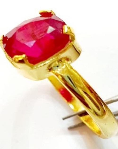 Ceylonmine Ruby Stone Gold Plated Ring