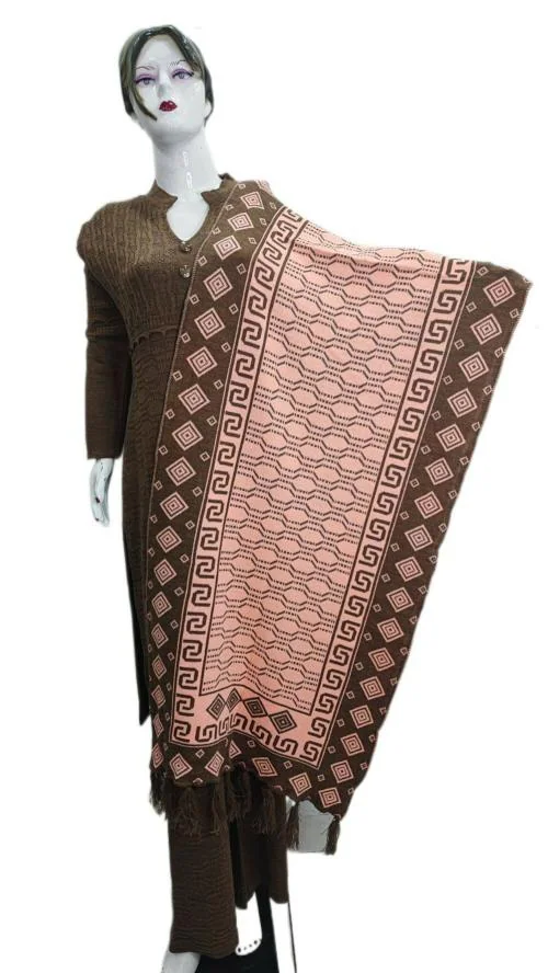 KNITZY WOOLEN DUPATTA SET