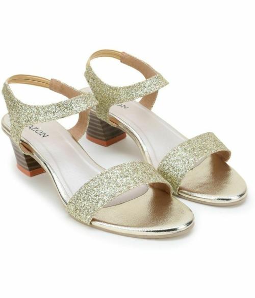 FK AZON Gold Heels for Women